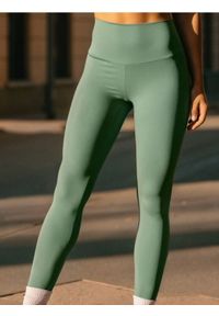 Sinsay - Legginsy GYM HARD - zielony. Kolor: zielony