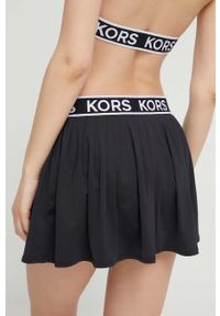 MICHAEL Michael Kors spódnica kąpielowa kolor czarny. Kolor: czarny. Materiał: dzianina #5
