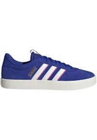 Adidas - Buty adidas Vl Court 3.0 M ID6283 niebieskie. Okazja: na co dzień. Zapięcie: sznurówki. Kolor: niebieski. Materiał: skóra, syntetyk, guma, materiał. Szerokość cholewki: normalna