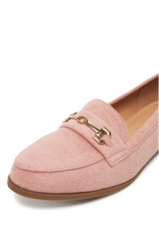 DeeZee Loafersy HXG2106-27 Różowy. Kolor: różowy. Materiał: materiał