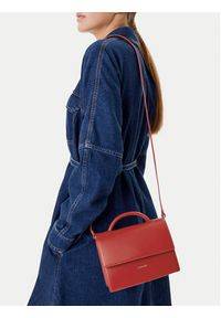 Calvin Klein Torebka Ck Linn Top Handle Crossbody K60K613162 Czerwony. Kolor: czerwony. Materiał: skórzane #3