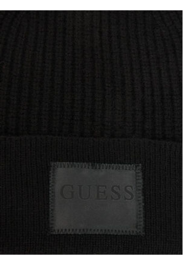 Guess Czapka AW5436 POL03 Czarny. Kolor: czarny. Materiał: materiał, wełna