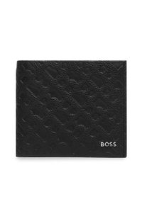 BOSS - Mały Portfel Męski Boss. Kolor: czarny