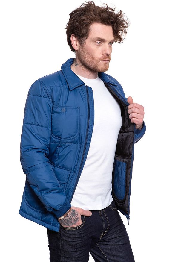 Lee - KURTKA LEE LIGHTWEIGHT PADDED OIL BLUE L86CUJMO 112122639