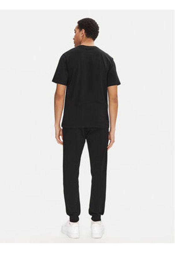 Jack & Jones - Jack&Jones Komplet t-shirt i spodnie dresowe Beau 12277849 Czarny Relaxed Fit. Kolor: czarny. Materiał: bawełna
