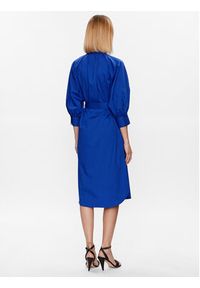 BOSS - Boss Sukienka Dipete 50484828 Granatowy Relaxed Fit. Kolor: niebieski. Materiał: bawełna, syntetyk #5