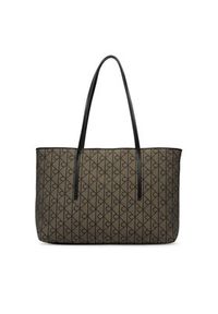 Calvin Klein Torebka Emblem Trio Pebble Shoulder Bag LV04F3750G Brązowy. Kolor: brązowy #6