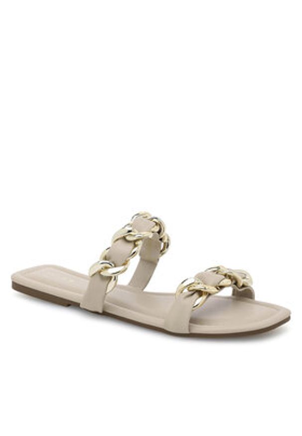 MEXX Klapki WYL021123-01 Beżowy. Kolor: beżowy. Materiał: skóra