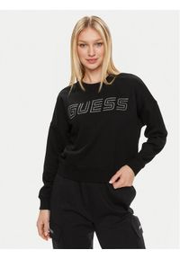 Guess Bluza Skylar V4GQ07 K8802 Czarny Relaxed Fit. Kolor: czarny. Materiał: syntetyk, bawełna