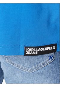 Karl Lagerfeld Jeans T-Shirt 235D1707 Niebieski Regular Fit. Kolor: niebieski. Materiał: bawełna #5