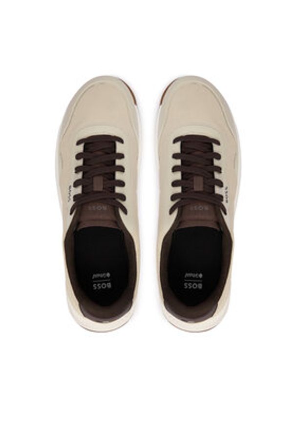 BOSS Sneakersy Titanium Runn 50563962 Beżowy. Kolor: beżowy. Materiał: materiał