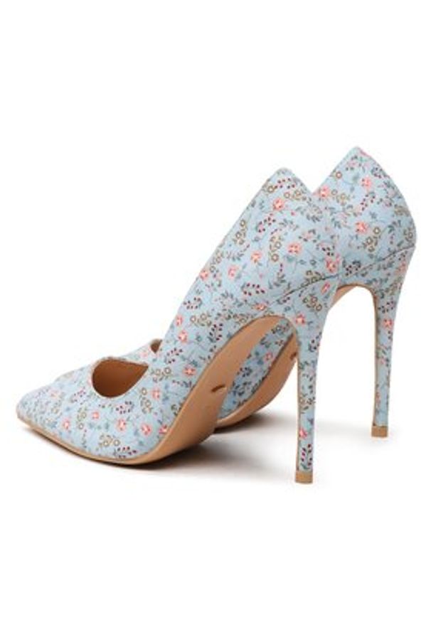 DeeZee Szpilki KL-HT92831-49 Błękitny. Kolor: niebieski. Materiał: materiał. Obcas: na szpilce