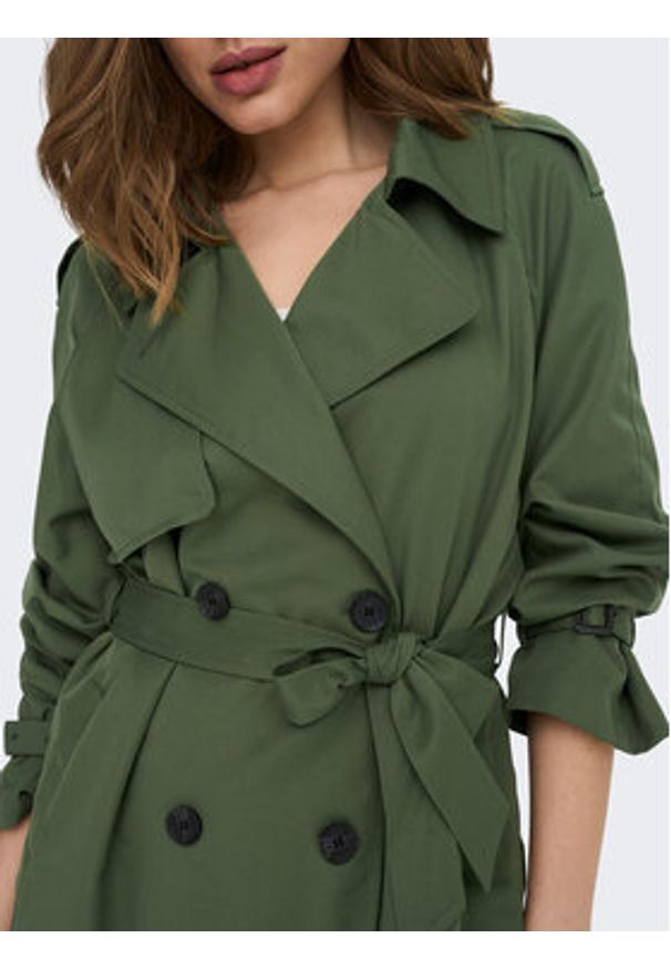 only - ONLY Trencz Chloe 15242306 Zielony Regular Fit. Kolor: zielony. Materiał: syntetyk