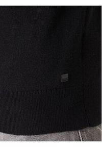 Karl Lagerfeld - KARL LAGERFELD Sweter 655005 554399 Czarny Slim Fit. Typ kołnierza: dekolt w karo. Kolor: czarny. Materiał: wełna #4