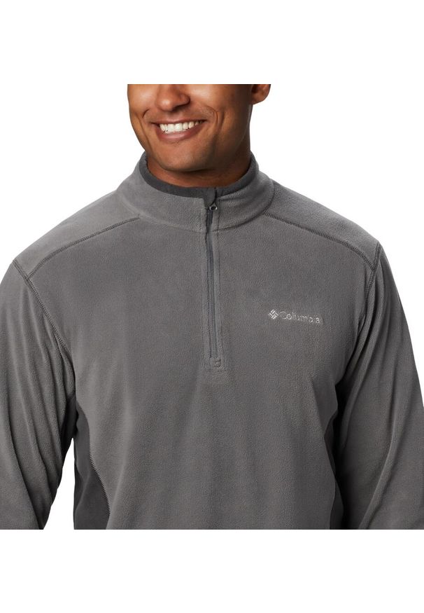 columbia - Polar Sportowy Męski Columbia Klamath Range Half Zip. Kolor: szary. Materiał: polar