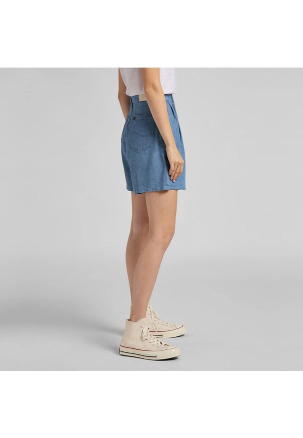 Lee - SPÓDNICA LEE Stella Pleated Short LIGHT LINNEN L37ANBYK 112107957