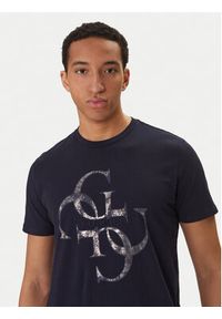 Guess T-Shirt M6RI03 I3Z14 Granatowy Regular Fit. Kolor: niebieski. Materiał: bawełna #4