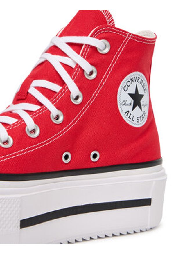 Converse Trampki Chuck Taylor All Star Lift Double Stack A15542C Czerwony. Kolor: czerwony. Materiał: materiał