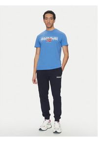 Napapijri T-Shirt S-Aylmer NP0A4HTO Niebieski Regular Fit. Kolor: niebieski. Materiał: bawełna #5