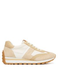Lauren Ralph Lauren - LAUREN RALPH LAUREN Sneakersy 802951384010 Beżowy. Kolor: beżowy. Materiał: zamsz, skóra
