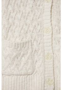 Abercrombie & Fitch kardigan dziecięcy kolor beżowy. Kolor: beżowy. Materiał: dzianina #2