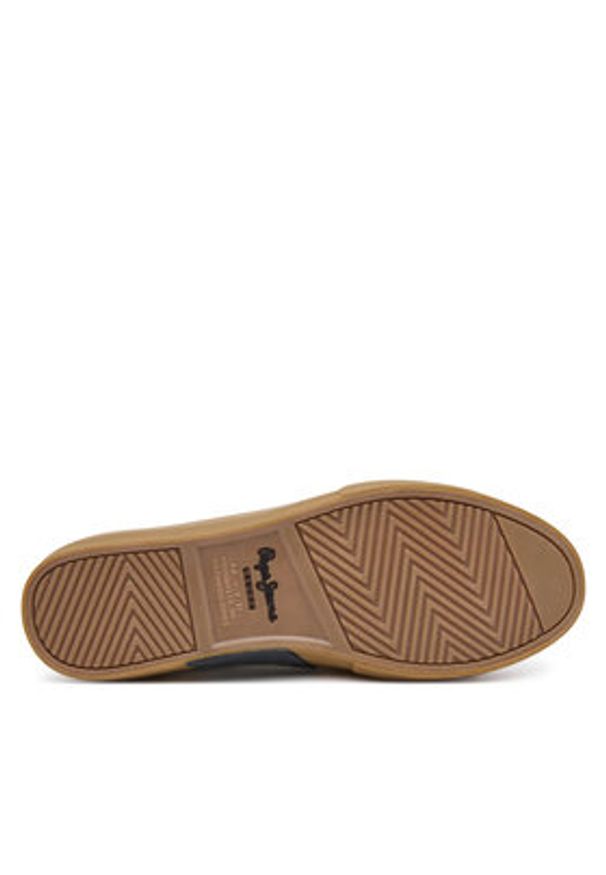 Pepe Jeans Tenisówki Kenton Base PMS300003 Écru. Materiał: skóra