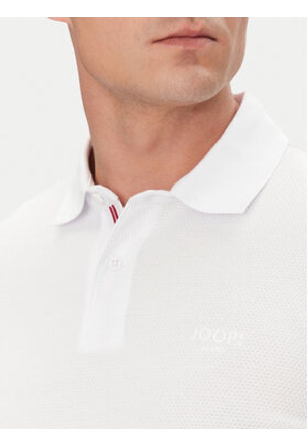 JOOP! Jeans Polo 15 JJJ-17Amare 30046012 Biały Modern Fit. Typ kołnierza: polo. Kolor: biały. Materiał: bawełna