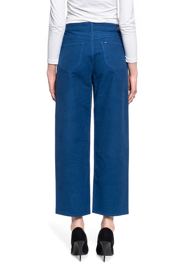 Lee - DAMSKIE SPODNIE MATERIAŁOWE LEE WIDE LEG L30SQN17 112106686. Materiał: materiał