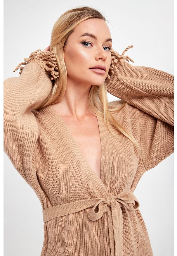 Twinset Milano - Kardigan damski z wełną TWINSET. Materiał: wełna