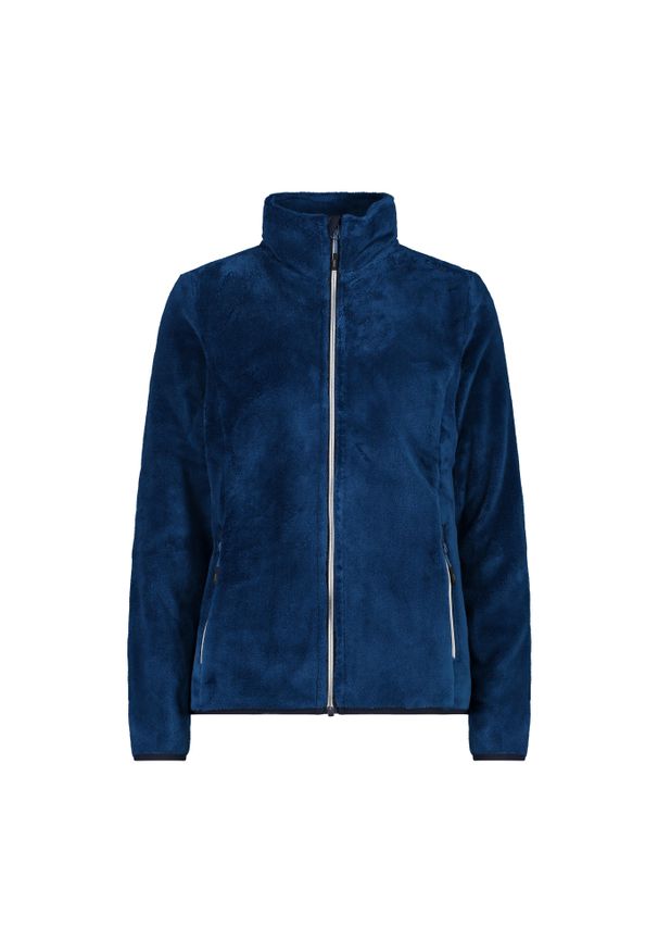 Bluza damska turystyczna CMP 38P1536. Kolor: niebieski. Materiał: polar. Sport: turystyka piesza