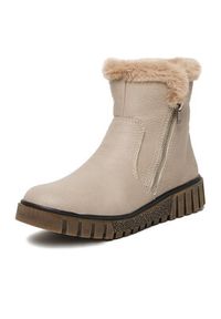 Rieker Botki Y3481-60 Beżowy. Kolor: beżowy. Materiał: materiał #3