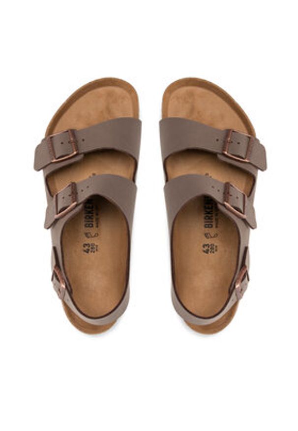 Birkenstock Sandały Milano Bs 0634501 Brązowy. Kolor: brązowy. Materiał: skóra