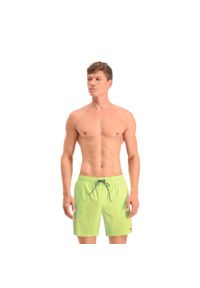 Męskie kąpielówki Puma, średniej długości, Fizzy Yellow. Kolor: żółty. Materiał: poliester. Styl: sportowy #1