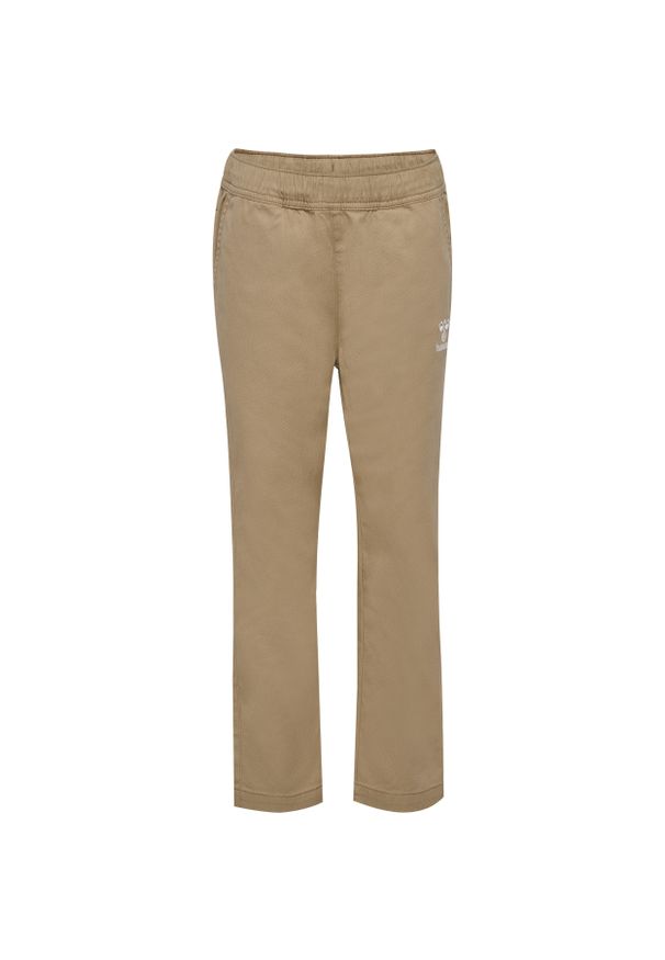 Spodnie dziecięce Hummel Hamil. Kolor: brązowy. Wzór: haft