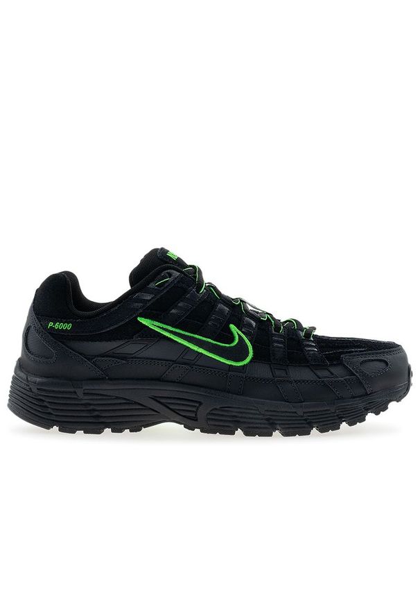 Buty męskie Nike P-6000 PRM IF0668-003 - czarne. Kolor: czarny. Materiał: skóra, syntetyk, materiał, guma. Szerokość cholewki: normalna