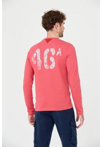 Aeronautica Militare - AERONAUTICA MILITARE Różowy męski longsleeve bawełniany, Rozmiar M. Kolor: różowy. Materiał: bawełna. Długość rękawa: długi rękaw #4