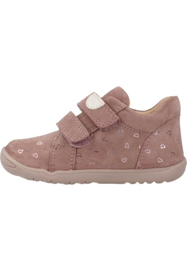 Geox - Buty GEOX B MACCHIA GIRL Rose. Kolor: różowy. Materiał: skóra. Sport: turystyka piesza