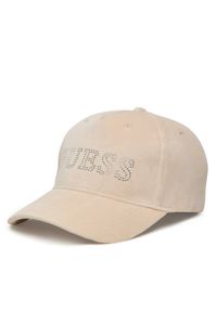 Guess Czapka z daszkiem V4BZ04 K0232 Beżowy. Kolor: beżowy. Materiał: poliester, materiał