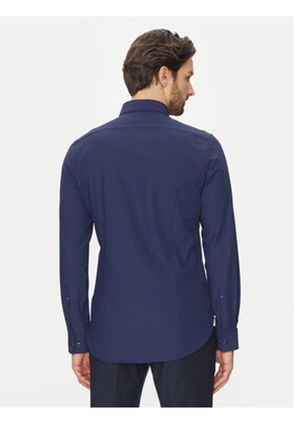 Michael Kors Koszula MK0DS01531 Granatowy Slim Fit. Kolor: niebieski. Materiał: bawełna