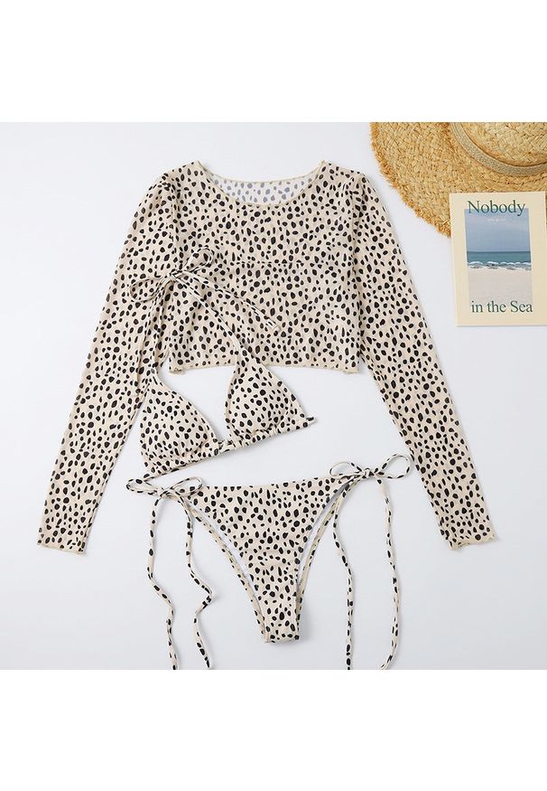 Intica - Dwuczęściowy strój kąpielowy z długim rękawem na lato Milinka. Materiał: materiał. Długość: długie