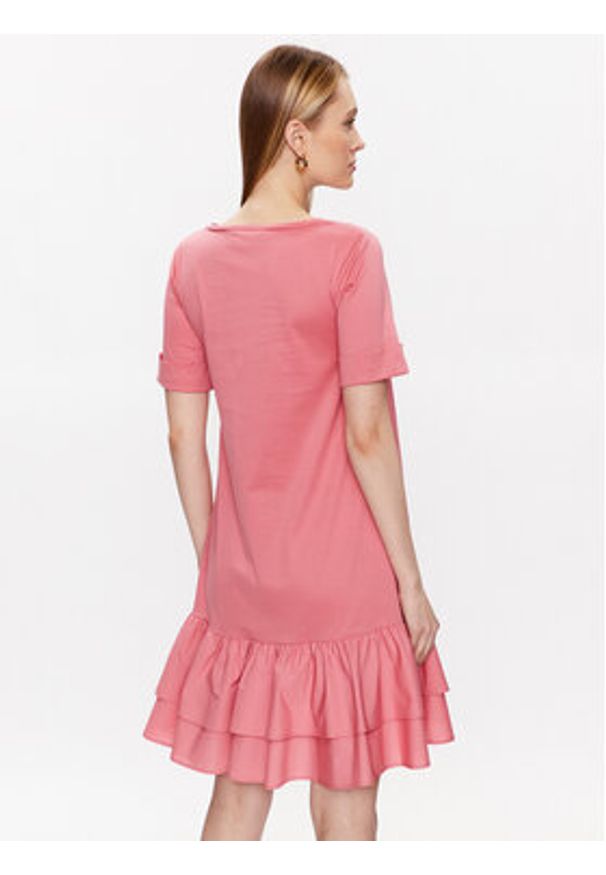 Weekend Max Mara Sukienka codzienna Vanna 2356210331 Różowy Regular Fit. Okazja: na co dzień. Kolor: różowy. Materiał: bawełna. Typ sukienki: proste. Styl: casual