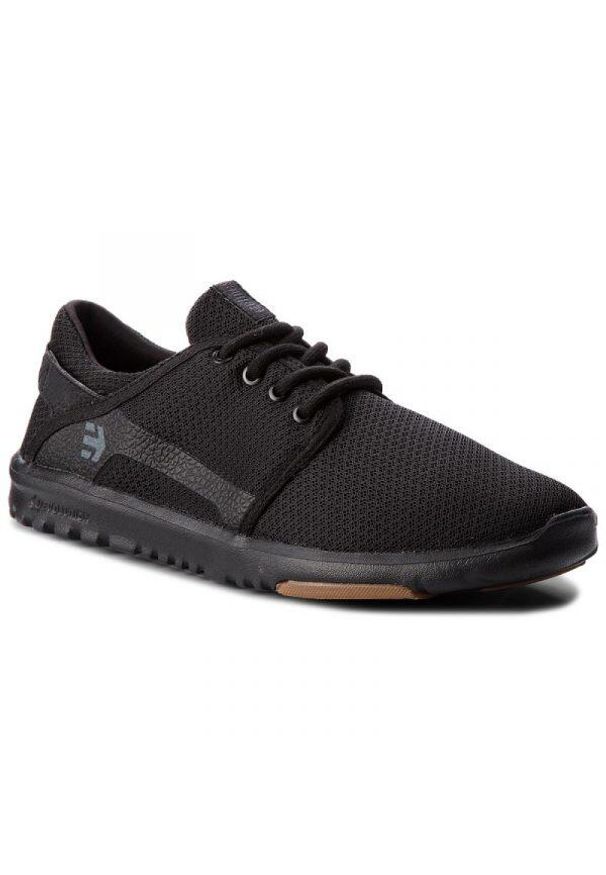 Buty Męskie na deskorolkę Etnies Scout – Black/Black/Gum. Kolor: czarny. Materiał: guma. Sport: skateboard