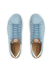Geox Sneakersy D Aerantis D35HND 02285 CE45F Błękitny. Kolor: niebieski. Materiał: zamsz, skóra