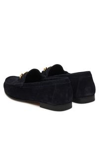 TOMMY HILFIGER - Tommy Hilfiger Mokasyny Th Chain Suede Loafer FW0FW09327 Granatowy. Kolor: niebieski. Materiał: zamsz, skóra #5