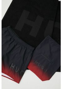 Hugo - HUGO szorty kąpielowe 50469416 kolor czarny. Kolor: czarny. Materiał: tkanina #2