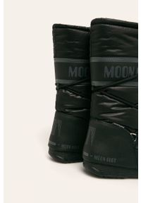 Moon Boot - Śniegowce High Nylon WP. Nosek buta: okrągły. Kolor: czarny. Materiał: nylon. Szerokość cholewki: normalna. Obcas: na obcasie. Wysokość obcasa: średni #3