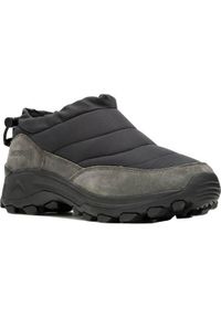 Buty do chodzenia męskie Merrell Winter Moc Zero. Kolor: szary. Materiał: syntetyk, zamsz, materiał. Szerokość cholewki: normalna. Sport: turystyka piesza