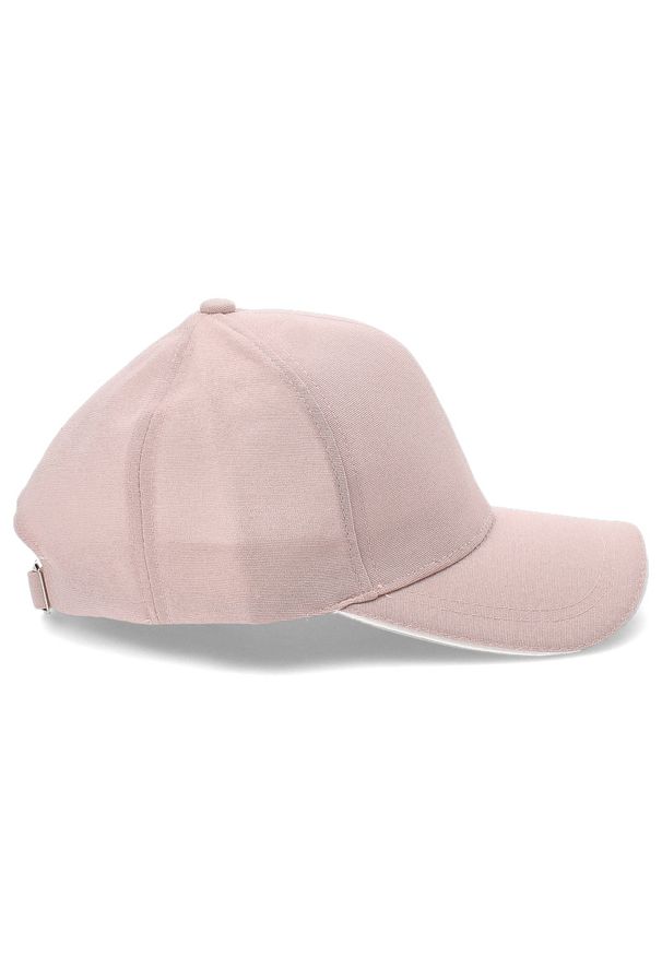 Różowa Stylowa Damska Czapka Z Daszkiem Versoli. Kolor: różowy. Materiał: materiał. Styl: elegancki