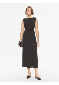 TwinSet - TWINSET Sukienka koktajlowa 241TE2057 Czarny Regular Fit. Kolor: czarny. Materiał: syntetyk. Styl: wizytowy #5