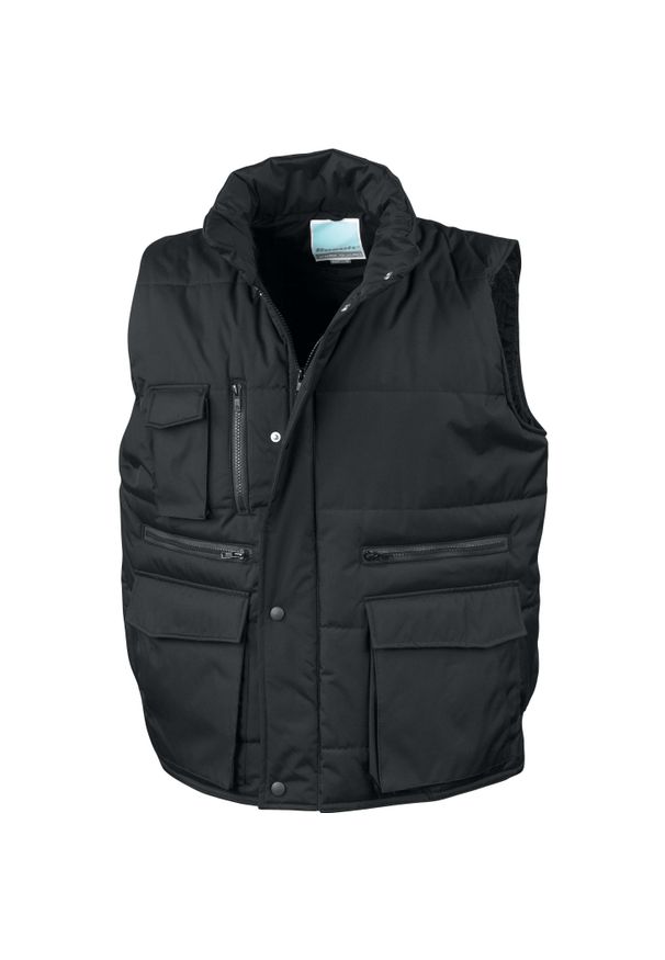 RESULT - Kamizelki puchowe Result Matelassé Ripstop. Kolor: czarny. Materiał: puch